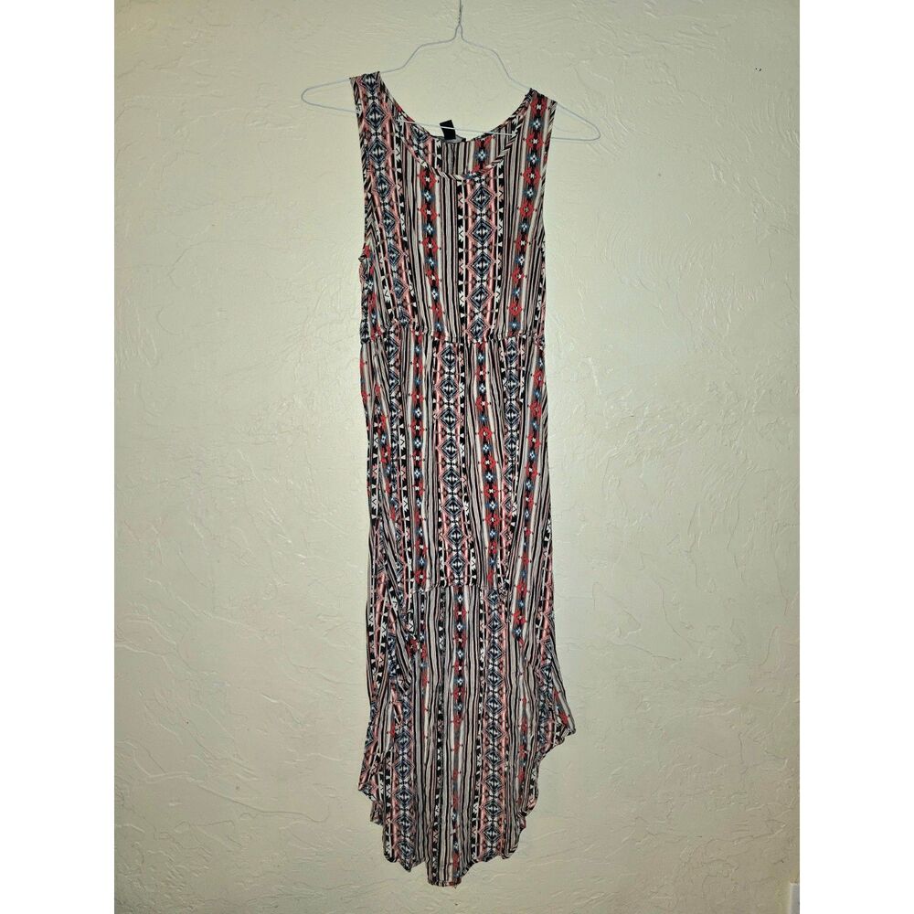 Forever 21 Sleeveless Boho Festival Dress Aztec Print Women's Size Medium